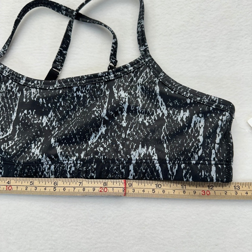 Beyond Yoga Sports Bra Womens S Black Snakeskin Print Adjustable Cross Back 2166 - Picture 4 of 4